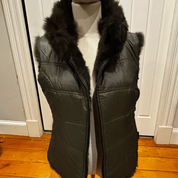 Adrienne Landau Green 💯  real Fur Vest - Picture 6 of 10
